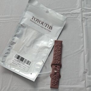 Floral Brown Taupe 20 MM Watch Band